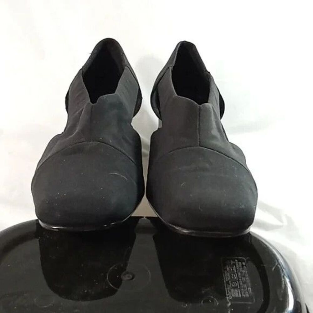 Vintage 90s Y2K Fashion bug size 8 black Chunky Block heels Whimsigoth Office - Picture 4 of 10